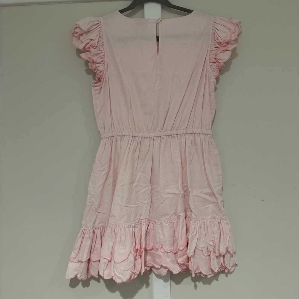 Sail to Sable Light Pink Ruffle Dress - Picture 3 of 6
